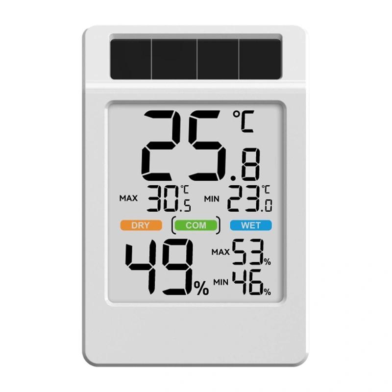 BALDRTHERM B0590TH-V6 Solar-Powered Thermohygrometer with a Large Screen