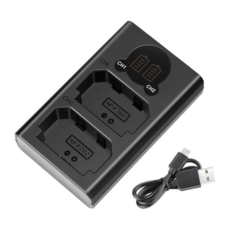 NEEWER DL-FZ100 Dual Battery Charger for NP-FZ100-S Batteries