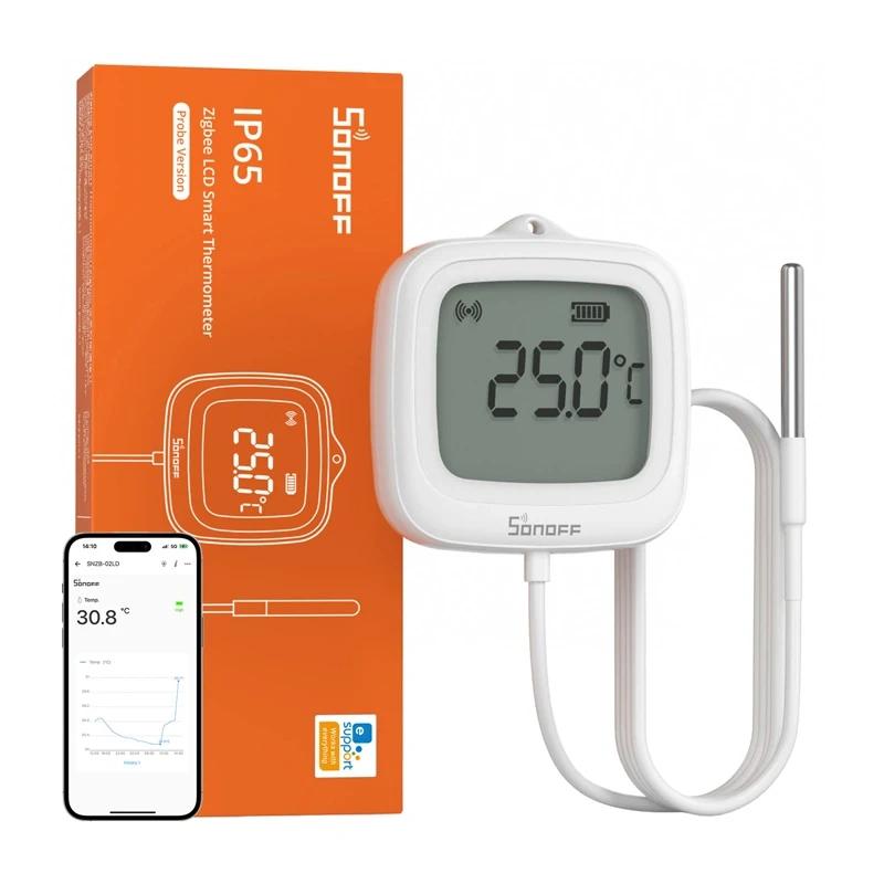 ZigBee LCD Temperature Sensor Sonoff SNZB-02LD (with probe)