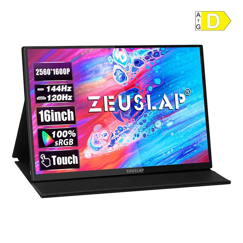 ZEUSLAP P16KT Portable Monitor with a 16-inch 144Hz Touchscreen