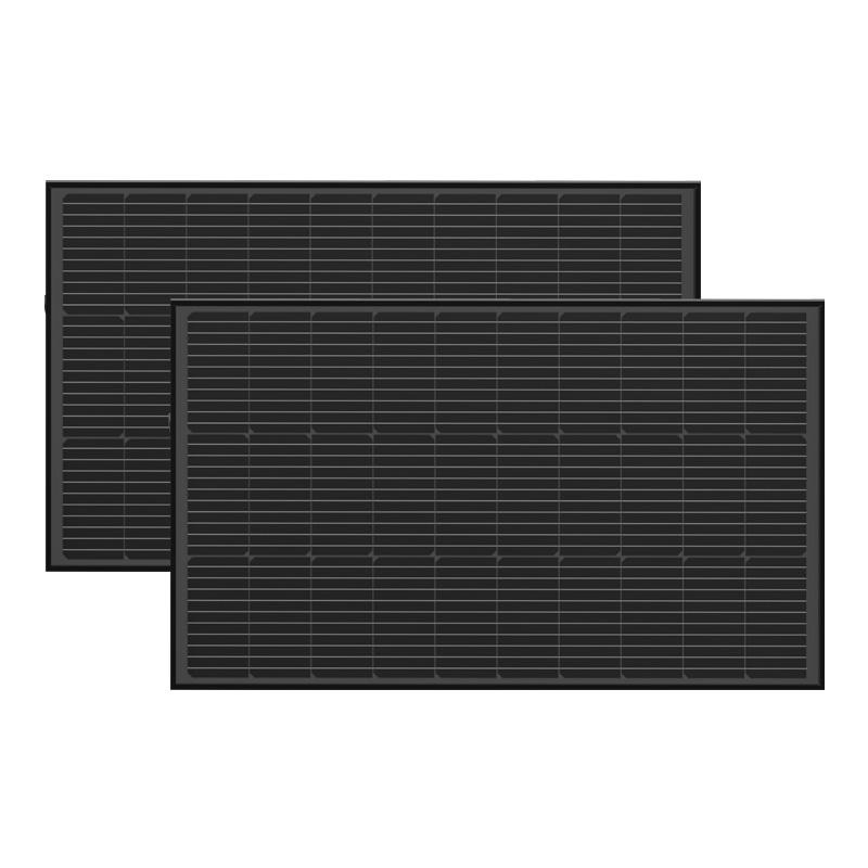Photovoltaic panel set 2x EcoFlow 100W (rigid structure)