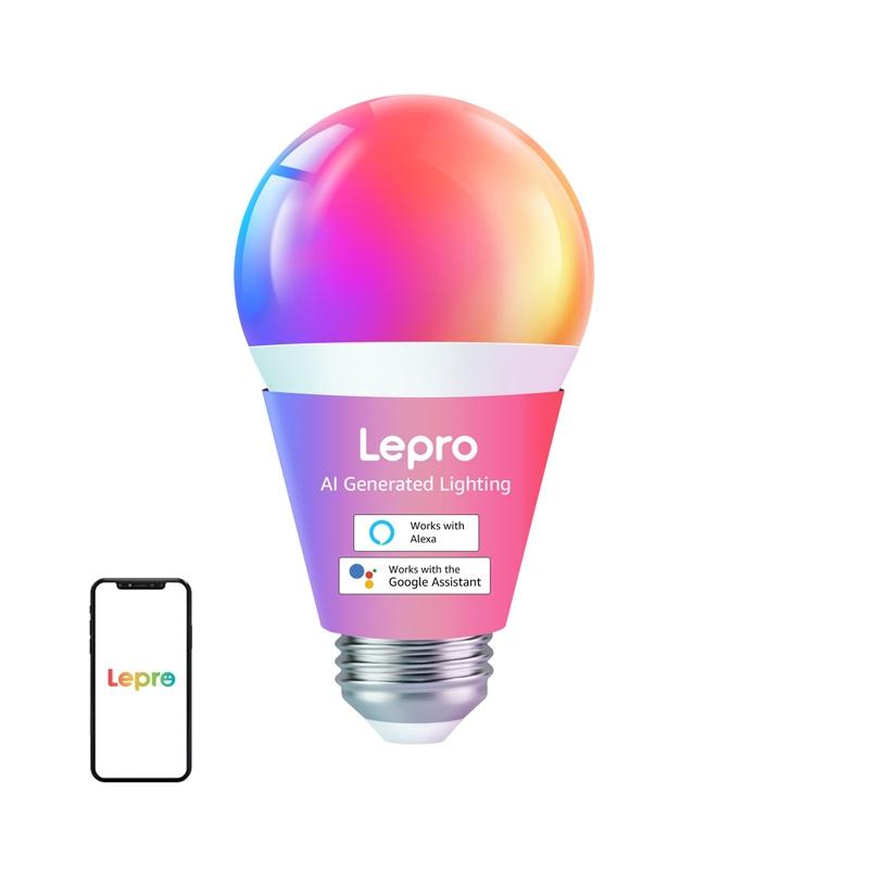LEPRO B1 E27 LED Bulb with Bluetooth and Wi-Fi, 806 lm