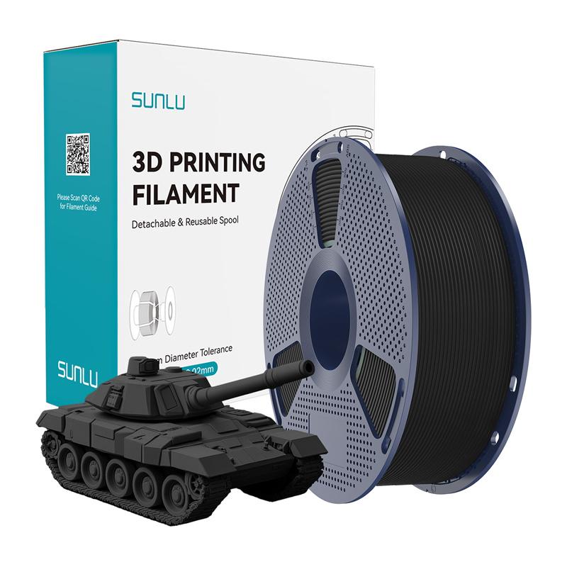 Sunlu PLA+ High-Speed Black Filament
