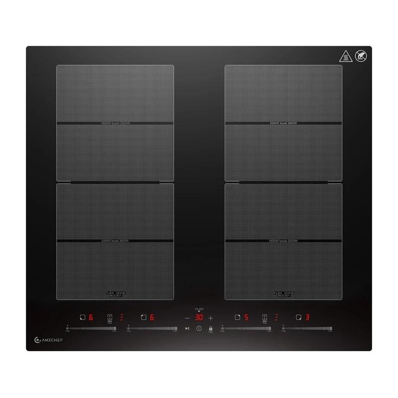 AMZCHEF CE-FS-I74S-FFDD10 Induction Cooktop, 4 zones