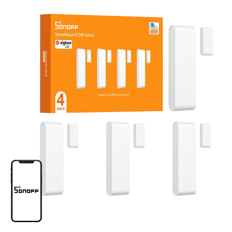 SONOFF SNZB-04PR2 Window and Door Sensor, 4-Pack