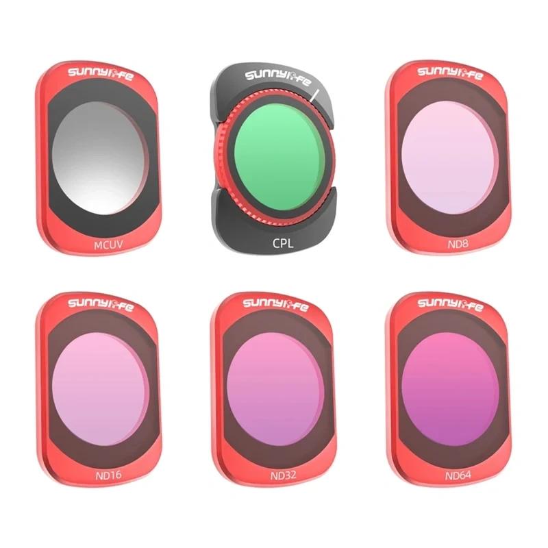 Sunnylife Pocket 4/Pocket 3 MCUV CPL ND8/16/32/64 Filter Set