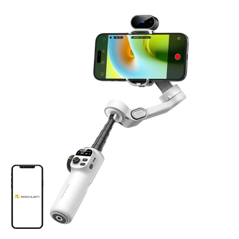 AOCHUAN X2 Gimbal with AI Sensor (White)