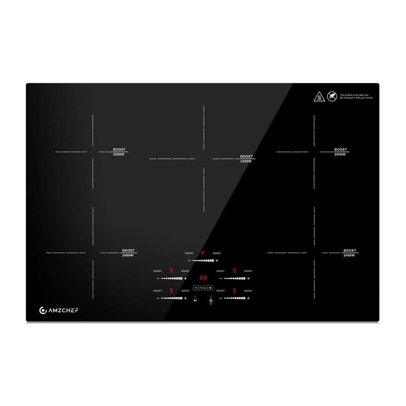 AMZCHEF CE-FS-I95S-GFFDD0 5-zone induction cooktop