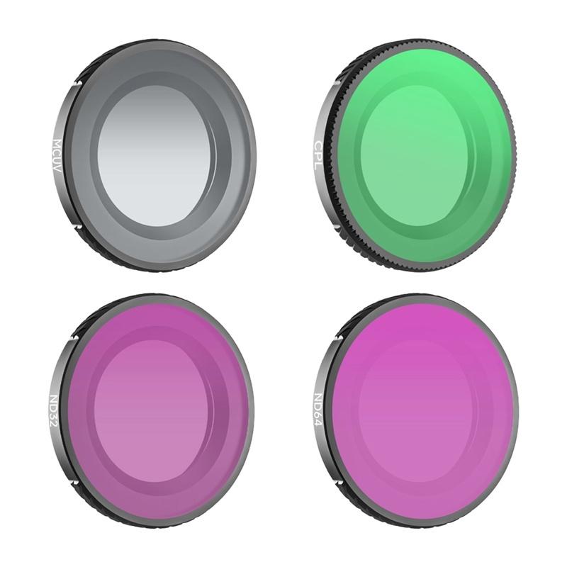 Set of 4 Sunnylife MCUV + CPL + ND32 + ND64 filters for Osmo Nano