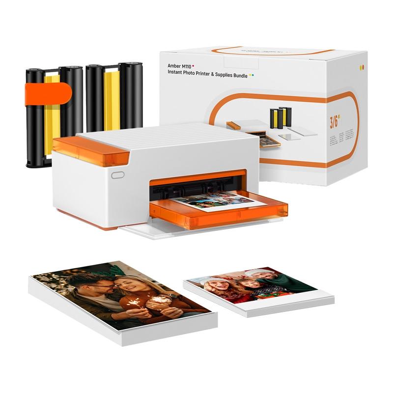 Liene Amber M110 4x6" Portable Photo Printer with 60 sheets of 4x6" photo paper