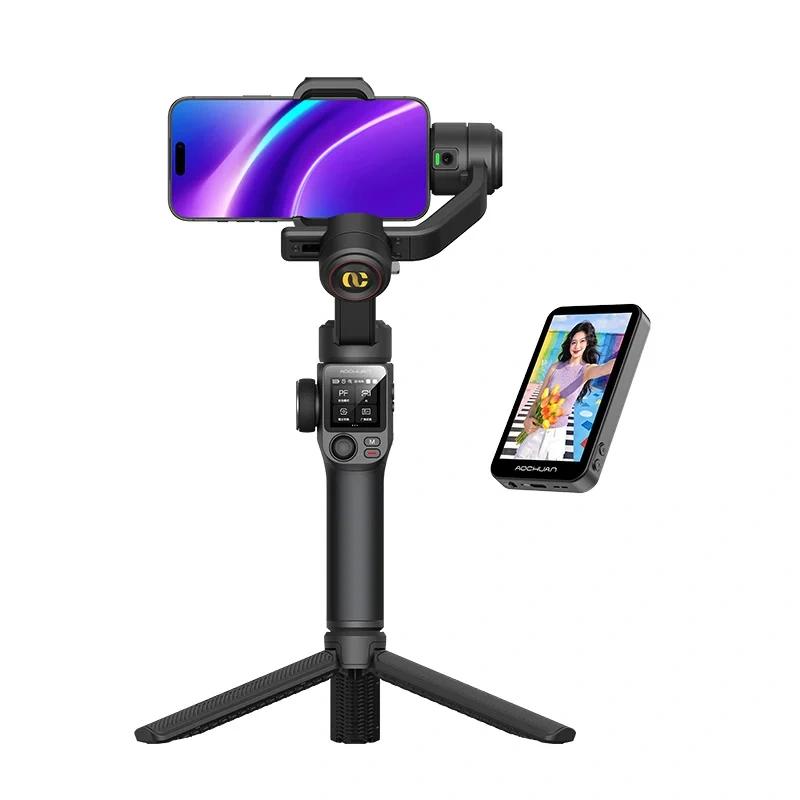 AOCHUAN S3 Gimbal with Additional Screen (Black)