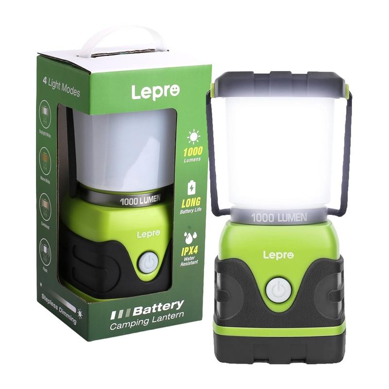 LEPRO 3300002 1000-lumen battery-powered camping lamp
