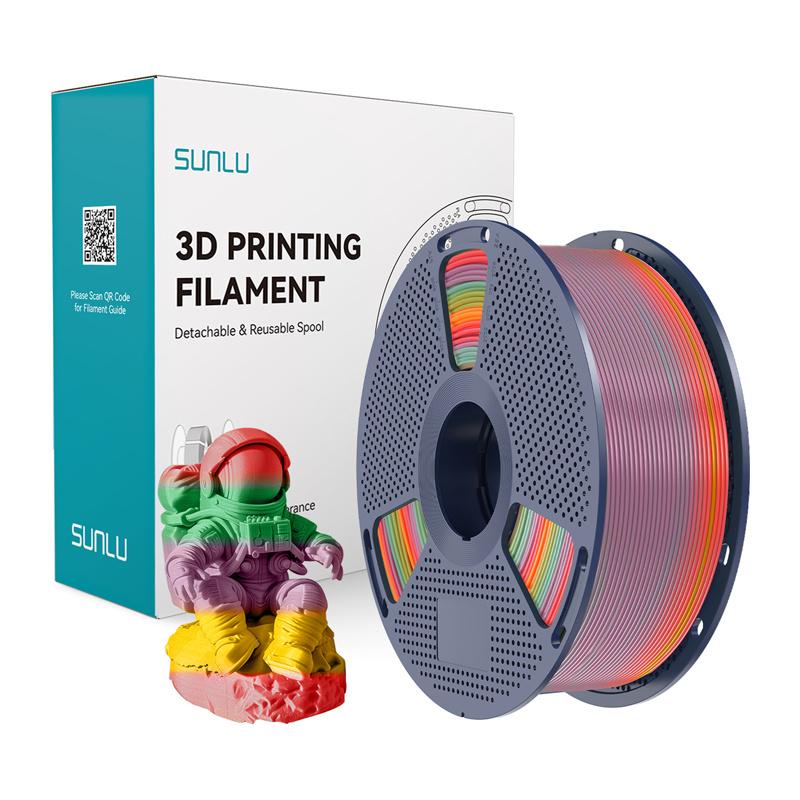 Sunlu PLA Filament (Rainbow) 01