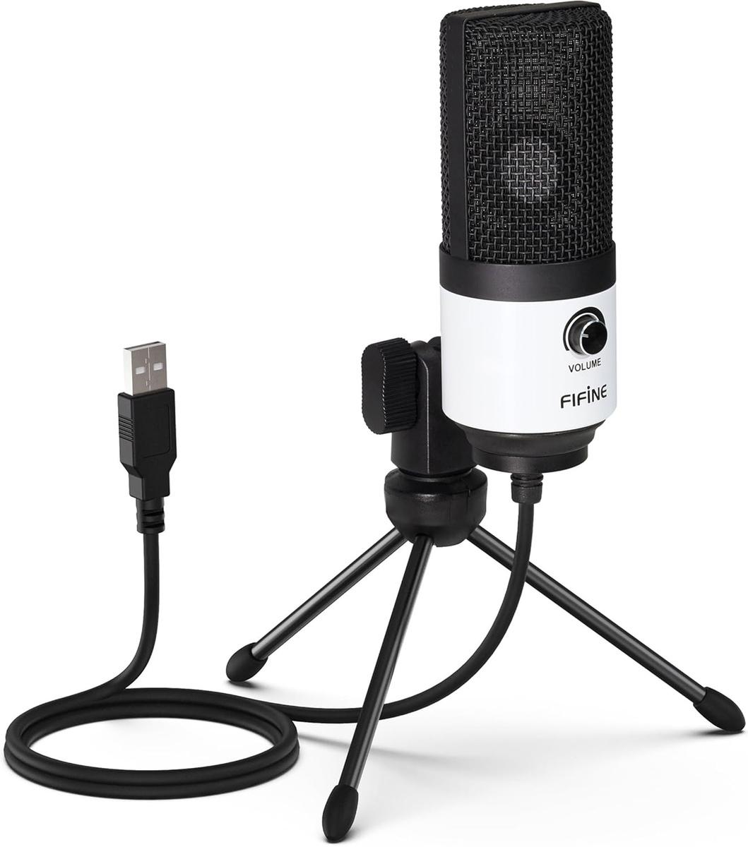 Fifine K669BW studio microphone (white)