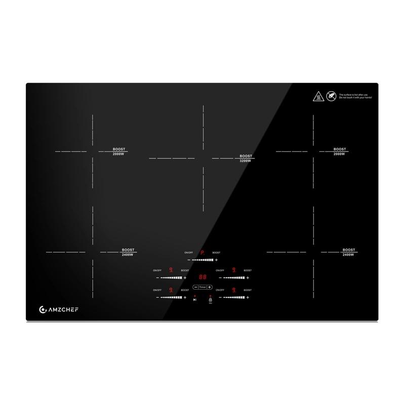 AMZCHEF CE-FS-I95S-GFFDD0 5-zone induction cooktop
