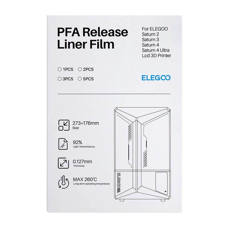 PFA film for ELEGOO Saturn 4 / Saturn 4 Ultra (5 pieces)