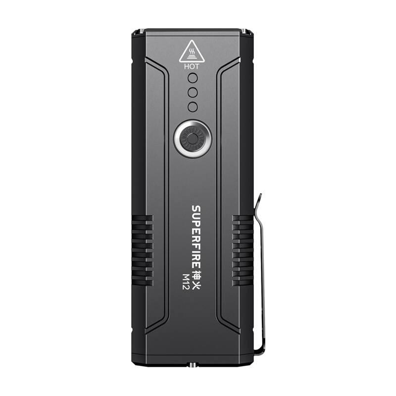 Superfire M12 flashlight - 8000lm, 6 modes, waterproof