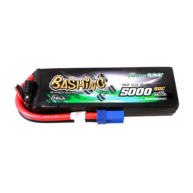 GensAce G-Tech LiPo Battery 5000mAh 11.1V 60C 3S1P with EC5 connector
