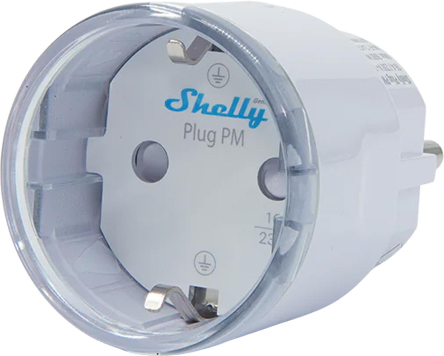 Shelly Plug PM Gen3 Matter 13A smart socket, white