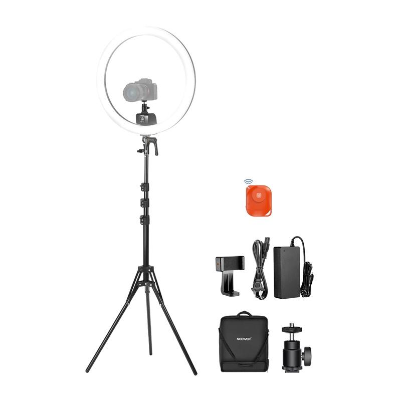 Neewer SRP18C 17cm Selfie Kit with Round LED Phone Light