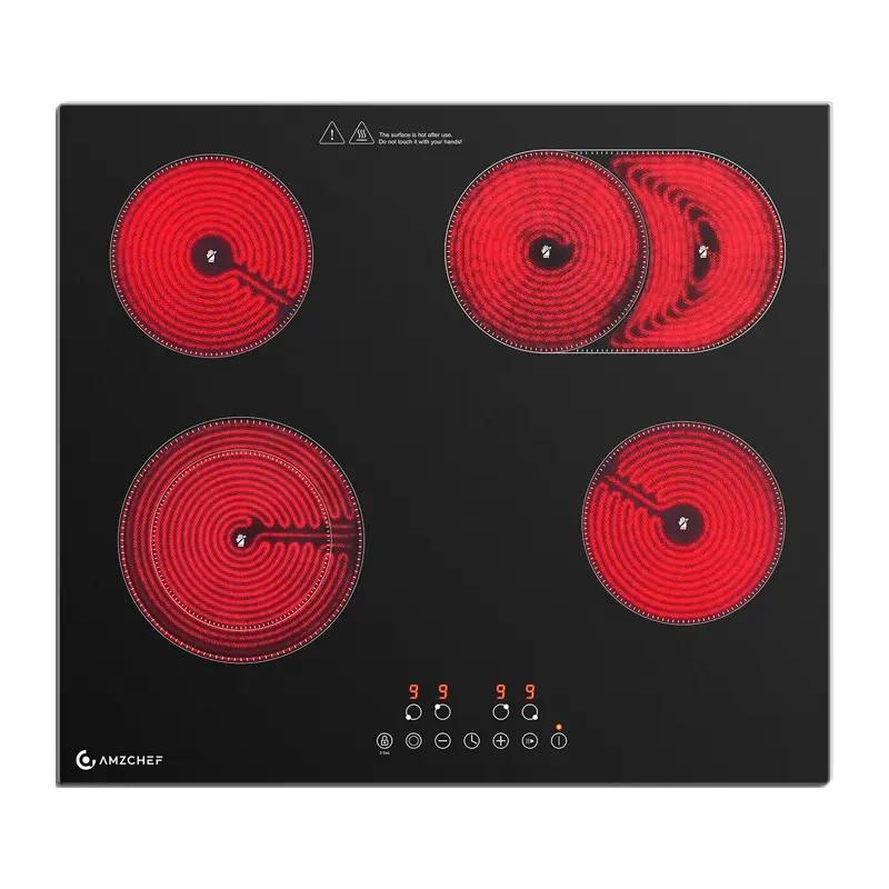 AMZCHEF CE-T-72CB4xyP200-LBHA 4-burner ceramic cooktop