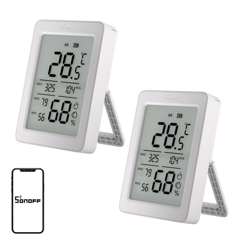 SONOFF ZigBee SNZB-02DR2 Temperature and Humidity Sensor, 2-Pack