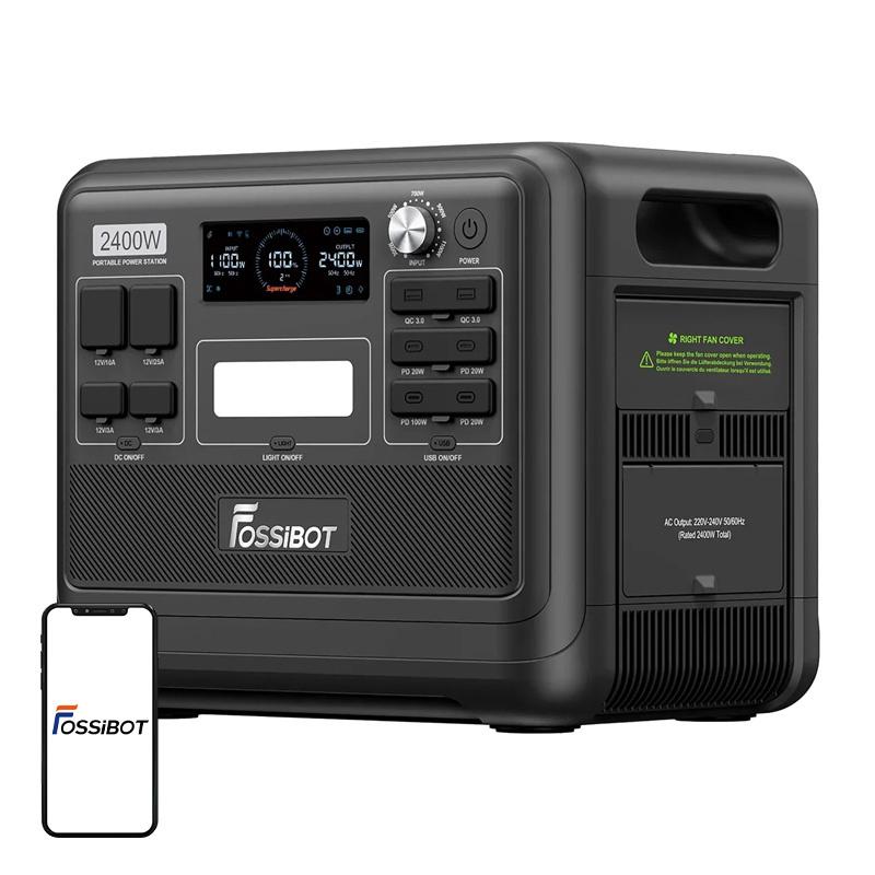 FOSSIBOT F2400 2400W Charging Station (Black)