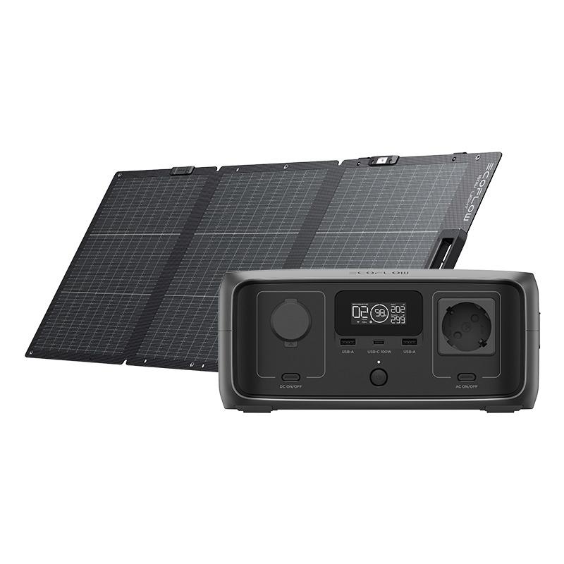 Bundle: EcoFlow River 3 UPS Power Station + 160W Solar Panel