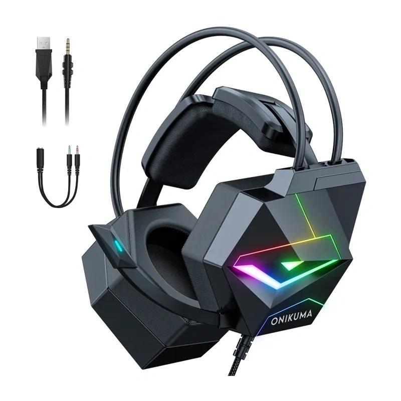 ONIKUMA X20 Gaming Headphones (Black)