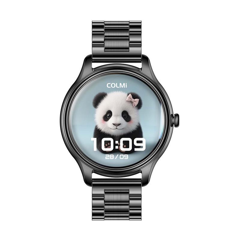 COLMI L28 Smart Watch (black + black steel strap)