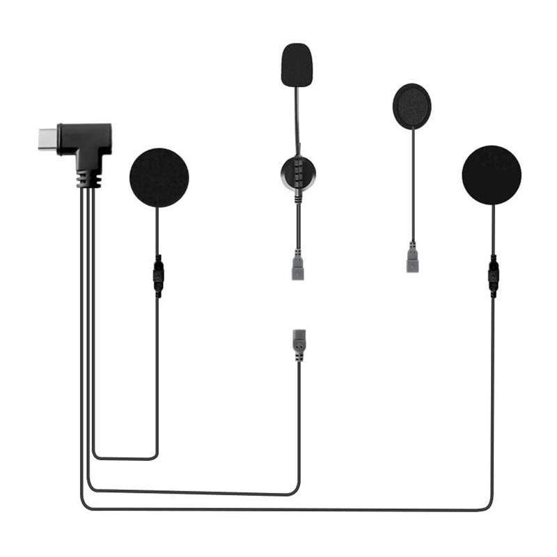 Type C headset for motorcycle helmet for MS8 EJEAS HIFI-M3 intercom