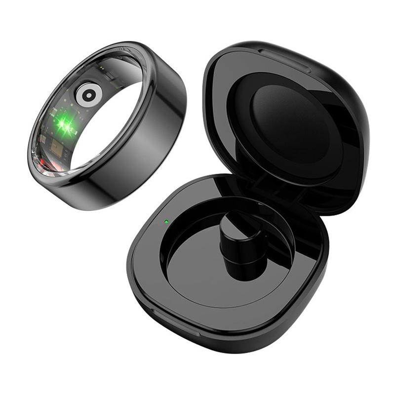 COLMI R02 Smart Ring, size 12, 21.3 mm (black) + charging case