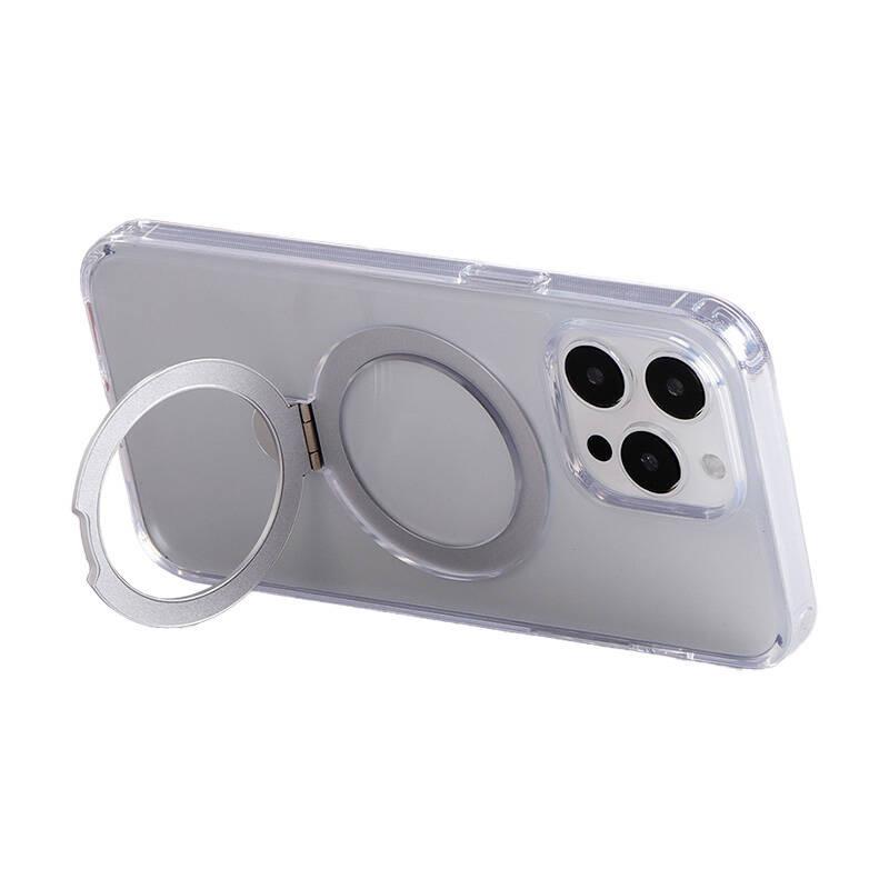 Magnetic protective case with handle Joyroom JR-BP004 for iPhone 15 Pro Max (transparent)