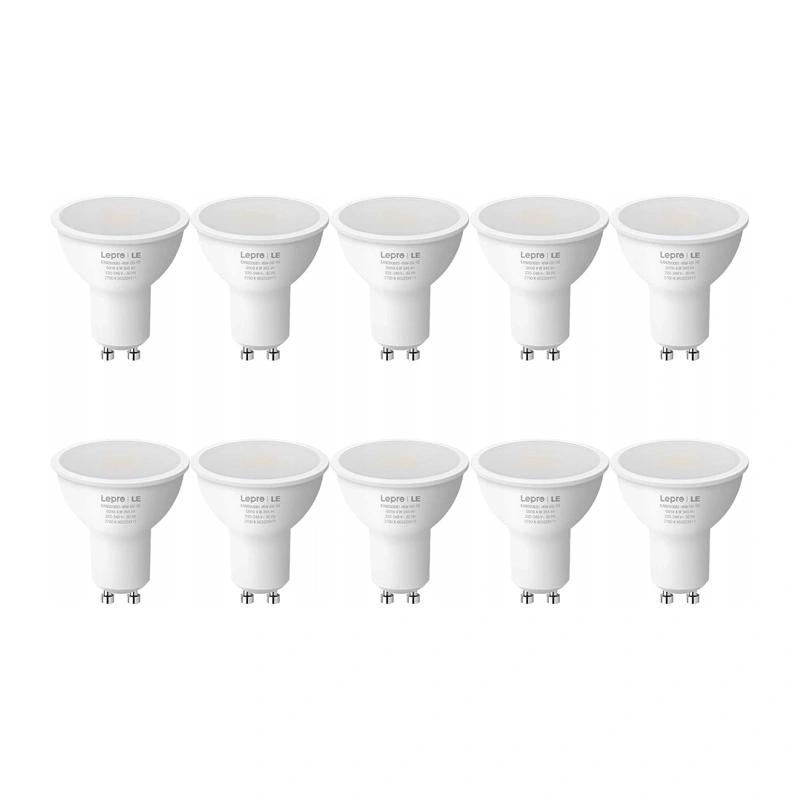 LEPRO 200081-WW-EU-10 GU10 LED Bulb, 4.5W (50W), 345 lm, 2700K, 100°, 10 pcs.