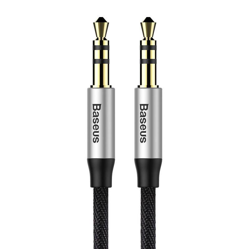 Baseus Yiven Audio Cable Cable 3.5 male Audio M30 1.5M Silver+ Black