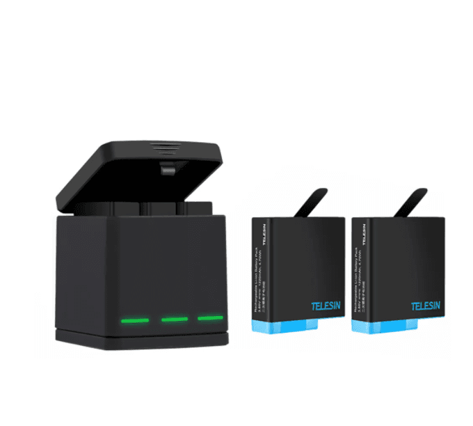 Telesin Box three-channel charger for GoPro Hero 5/6/7/8 + 2 batteries (GP-BNC-801)