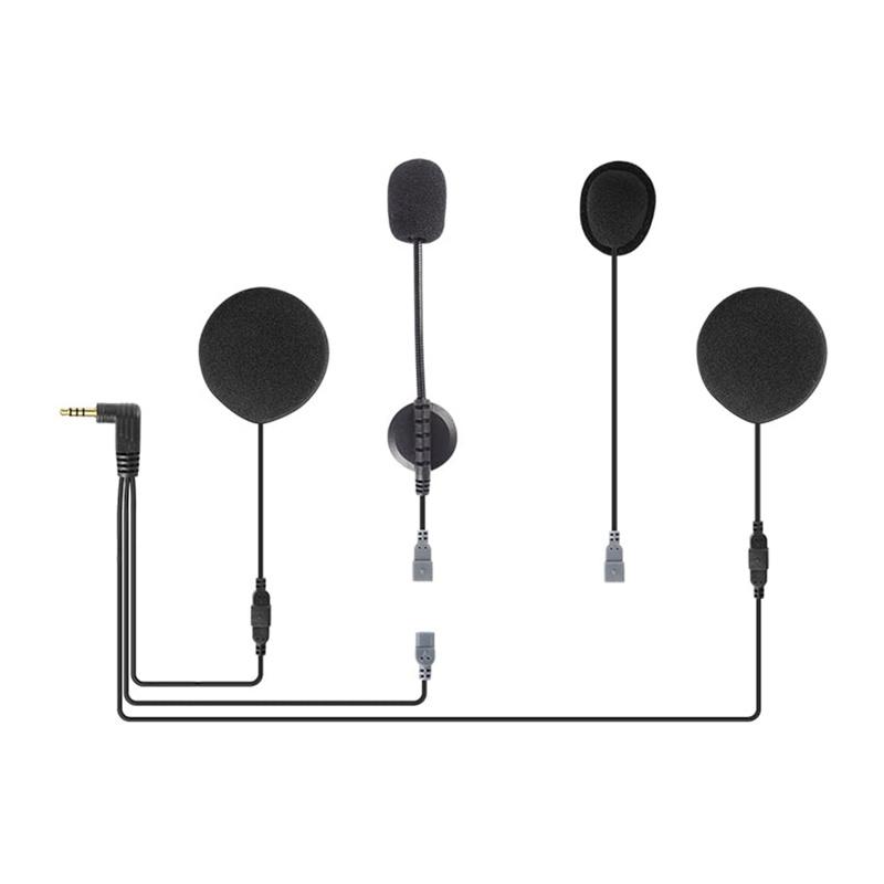 Motorcycle helmet headset with 3.5 mm plug for Q7 EJEAS HIFI-M2 intercom