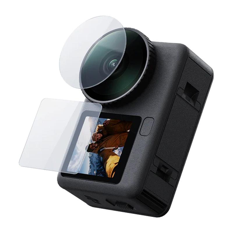 Telesin tempered glass set for DJI Osmo Action 6 ( 2x Lens + screen)