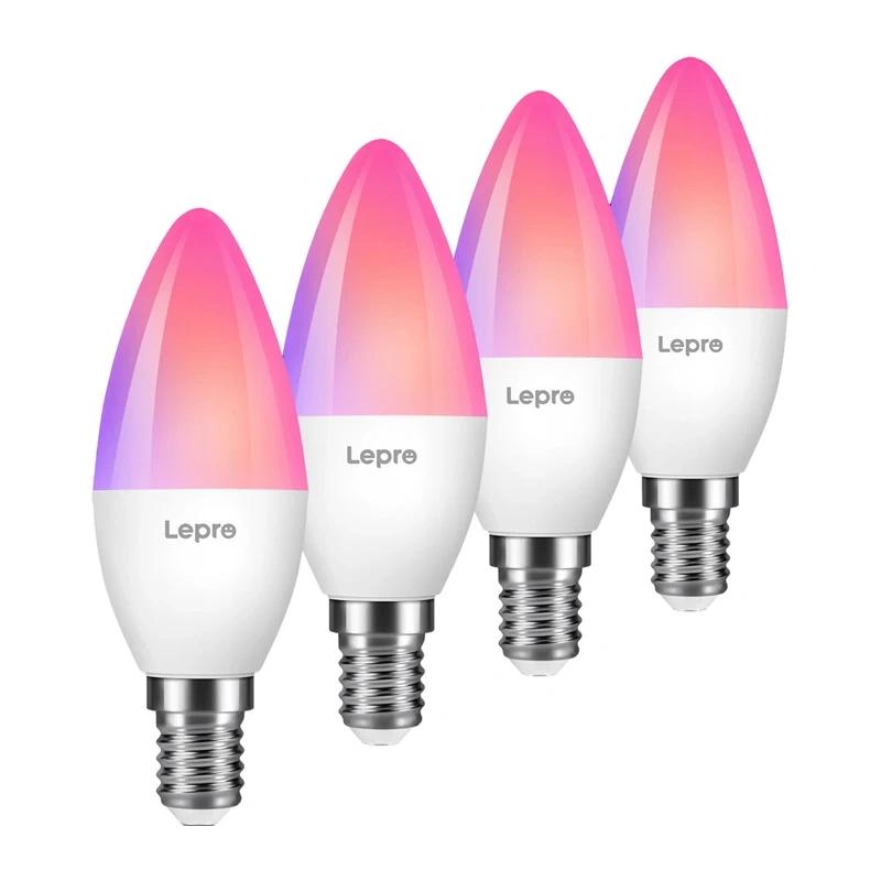 LEPRO BC1-EU-4 C37 RGBCW Wi-Fi LED Bulb