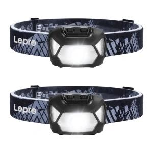 Set of 2 LEPRO 320015-2 200-lumen battery-powered headlamps