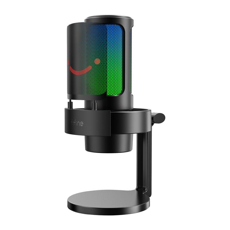 Fifine A8 condenser microphone with stand (black)