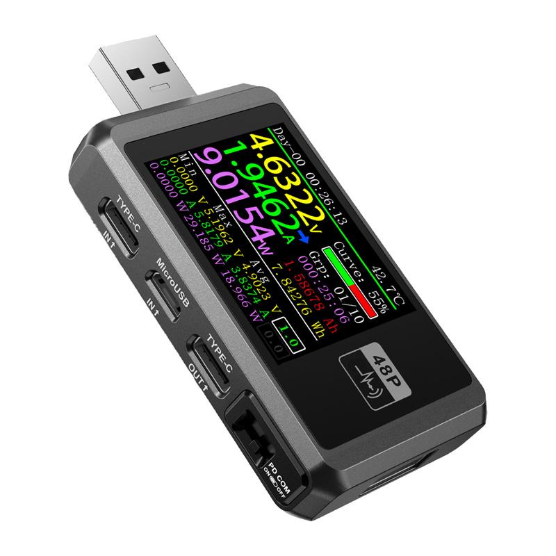 FNIRSI FNB48P USB Port Tester Black