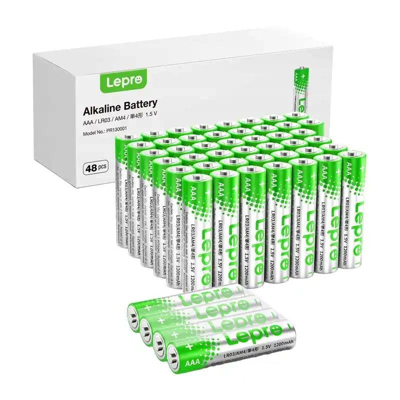 LEPRO 130001-48 AAA R3 Alkaline Batteries, 48-Pack