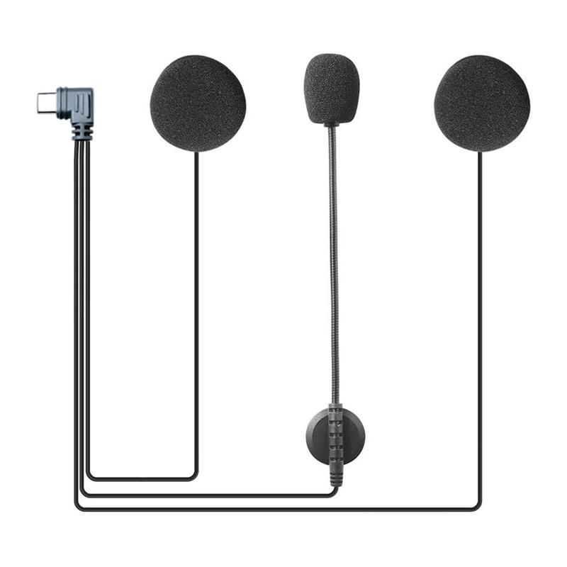 Type C headset for motorcycle helmet for V6pro+ EJEAS HIFI-M6 intercom