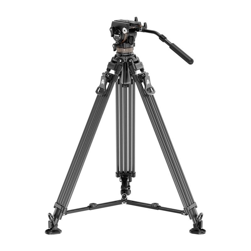 Neewer LL55 Carbon Fiber Video Tripod with Oil Head and Quick-Release Lock