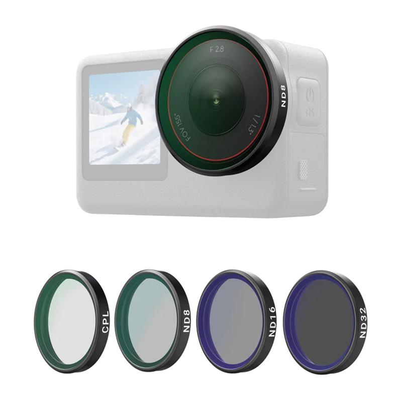 Telesin CPL/ND8/ND16/ND32 filter set for DJI Osmo Action 6 (4 pcs).
