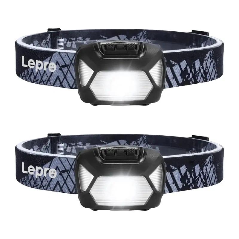 Set of 2 LEPRO 320015-2 200-lumen battery-powered headlamps