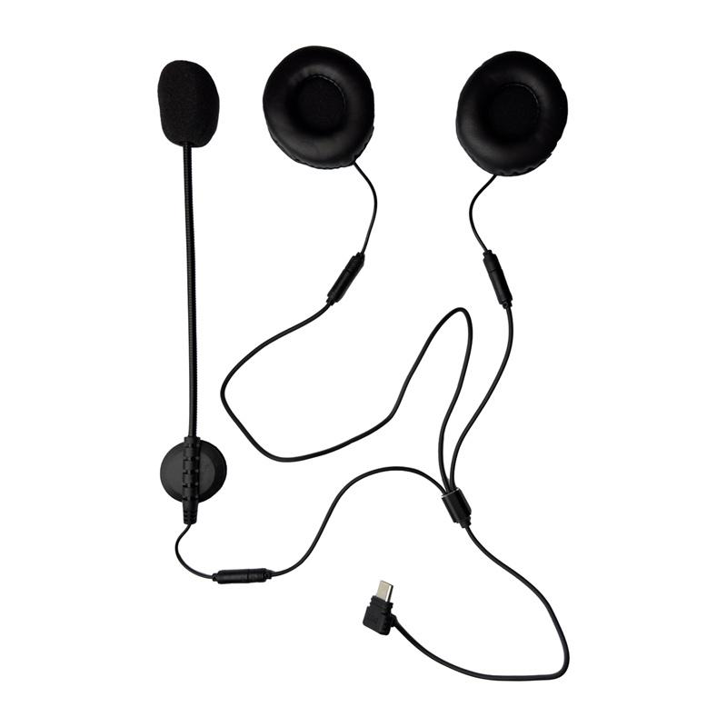 Type C headset for motorcycle helmet for K1/MS8/MS20 intercom EJEAS HIFI-M4H