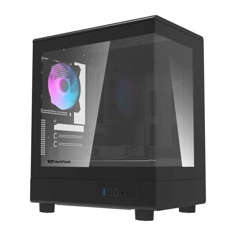 Darkflash DB330M Computer Case + 3 Fans (Black)